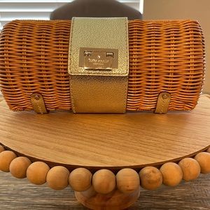Kate Spade Rattan Clutch